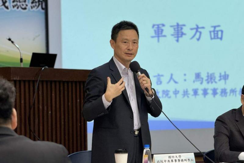 台湾国防大学中共军事事务研究所教授马振坤星期二(2月20日)指出,大陆将藉由渔民事件升高态势,有利扩张对台管辖权,进一步形塑台海内海化的新常态。(缪宗翰摄)