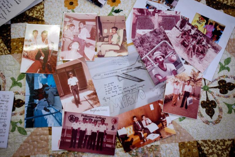 马航370航班机长扎哈里·艾哈迈德·沙阿的照片。