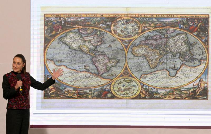 作为对特朗普想将墨西哥湾更名为“美利坚湾 ”的提议的回应,墨西哥总统克劳迪娅·谢因鲍姆周三表示,美国应被称为“墨西哥美洲”。