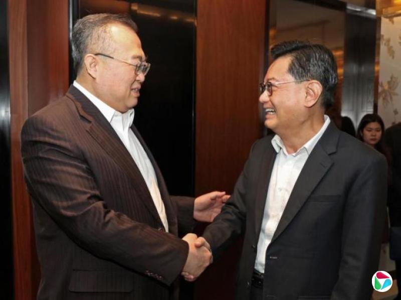 王瑞杰与刘建超对新中稳固民间与党际关系表示欢迎