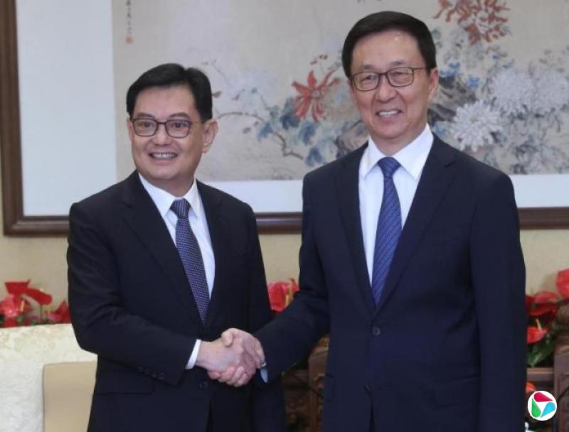 王瑞杰与韩正会面 认同开放且基于规则的国际秩序有利全球增长