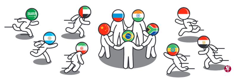 国际特稿:23国排队“敲砖” 金砖五国各有考量