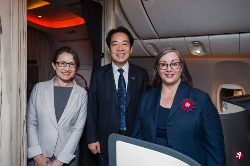 赖清德抵达纽约 萧美琴和美在台协会执行理事接机