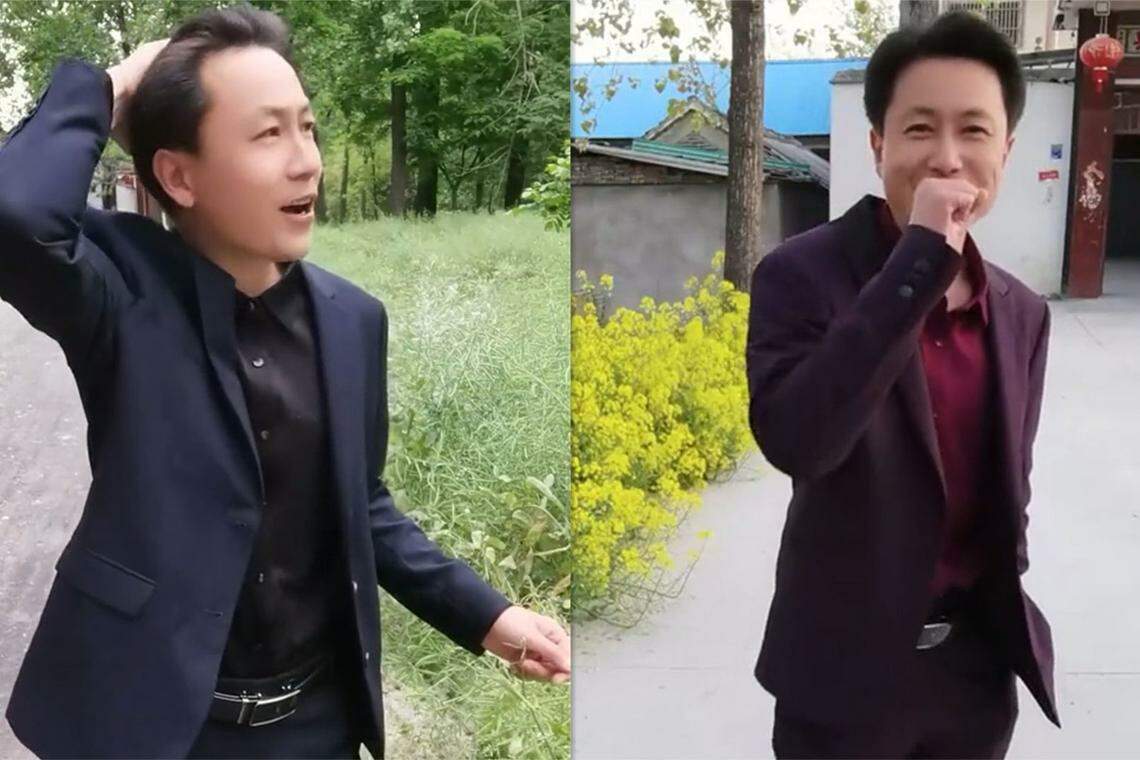 秀才从2020年开始在抖音上传短视频。(互联网)