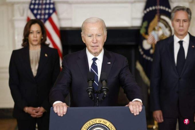 拜登指哈马斯突袭为“邪恶行为” 吁以色列遵守战争法