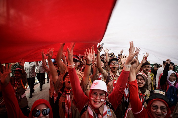 印尼近2亿零500万选民将在明年2月投选新一任总统和议会代表。(法新社)