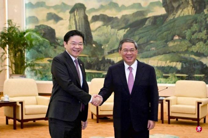 黄循财与李强会晤 肯定两国关系升级以来双边务实合作进展