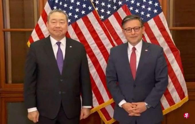 美众议院议长会晤台驻美代表:与台民众并肩同在