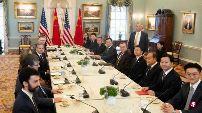 台湾投票日前夕 布林肯和中共中联部长刘建超会谈