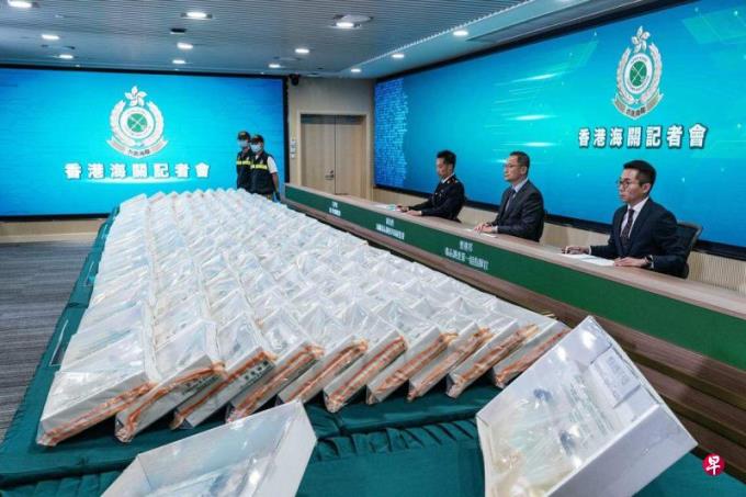 香港海关侦破历来最大宗贩运液态可卡因案