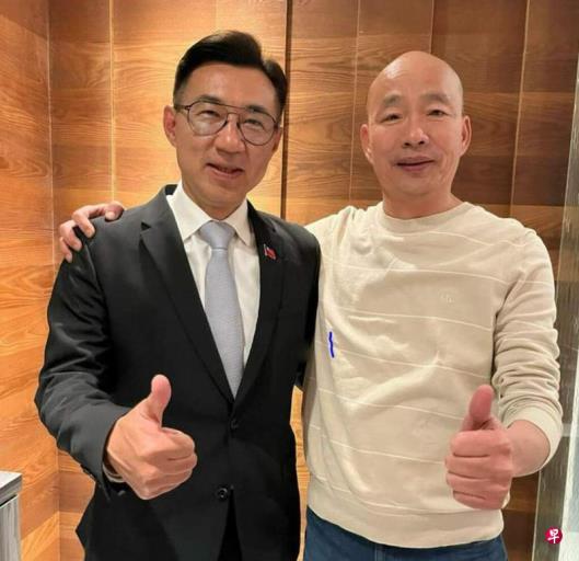 韩国瑜与江启臣搭档竞选台立院正副院长