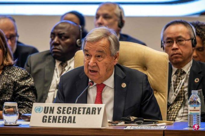 古特雷斯批以色列拒绝巴勒斯坦建国 谴责袭击