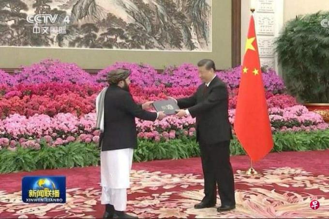 习近平接受阿富汗驻华大使递交国书