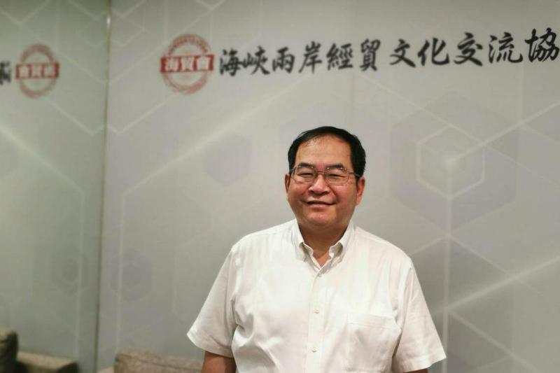 海峡两岸经贸文化交流协会秘书长邓岱贤呼吁台湾政府公平对待已成为公民的陆配参政权,不应把她们污名化为大陆间谍。(温伟中摄)