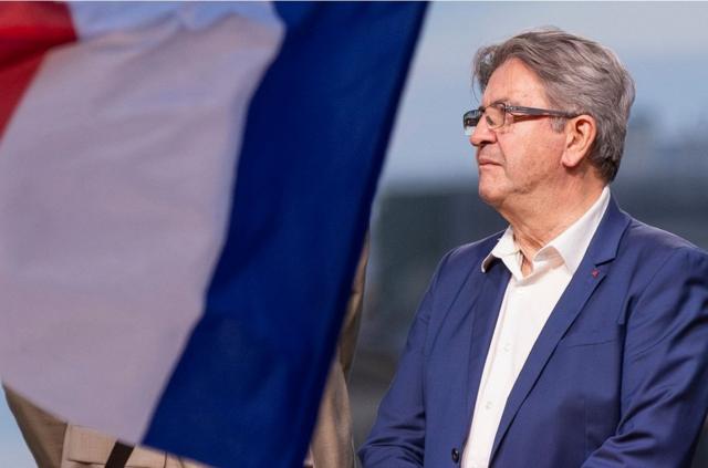 极左翼“法国不屈党”(LFI)的让-吕克·梅朗雄(Jean-Luc Melenchon)