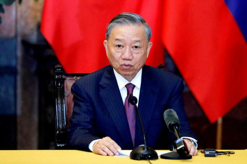 越南国家主席苏林曾担任公安部长八年,是反贪腐运动的主要执行者。分析认为,他是出任越共总书记的热门人选。(路透社)