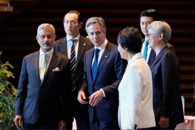 美日澳印四方外长对南中国海局势深感担忧