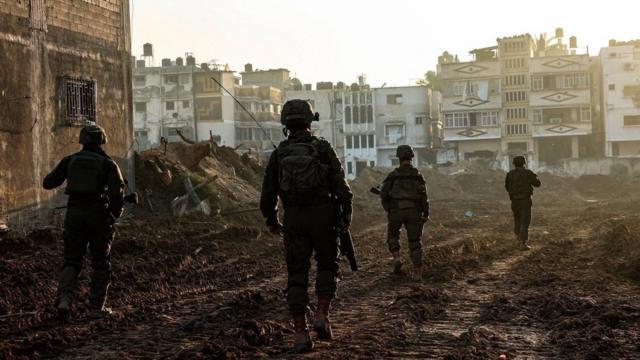 在加沙巡逻的以色列军队