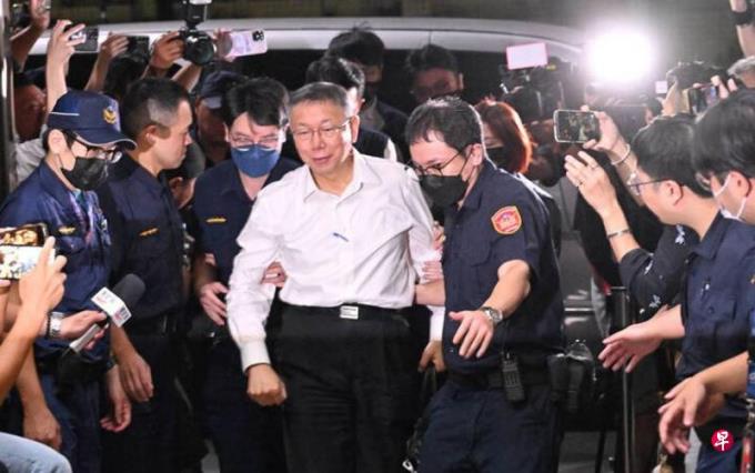 柯文哲拒夜间侦讯被逮捕 检方:有串灭证之虞