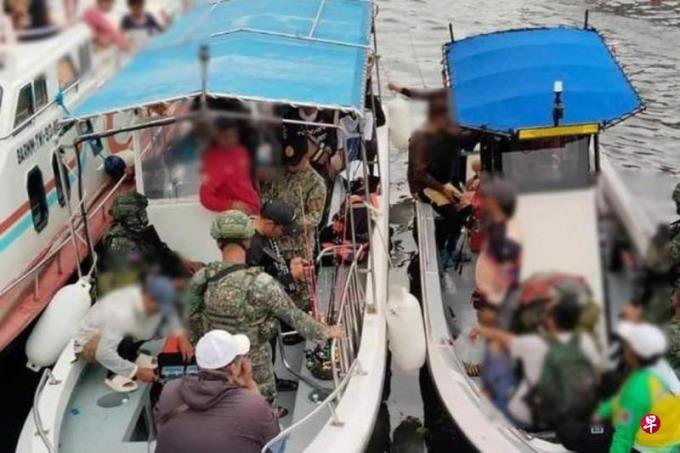 在沙巴垂钓误闯菲水域 15名中国与马国游客被捕