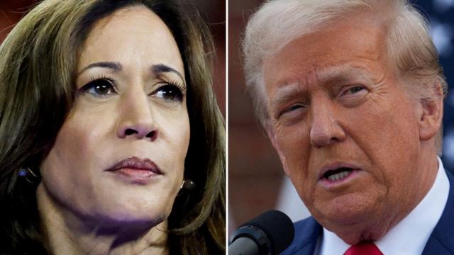 两位总统候选人:卡马拉·哈里斯与特朗普