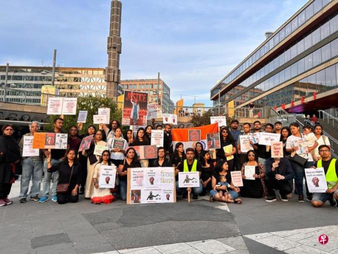 20多国印度侨民示威 为加尔各答遇害女医生伸张正义