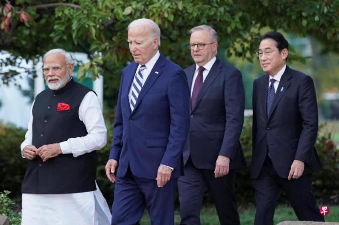 拜登敞开家门迎三国领袖 四方安全对话加强印太合作