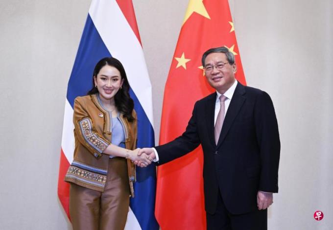 首会泰国首相佩通坦 李强:愿加快建设中泰铁路
