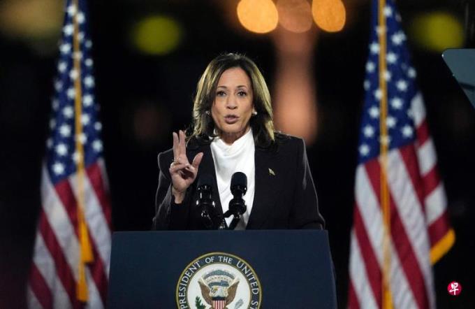 哈里斯吁选民选择团结 拒绝“小气暴君”