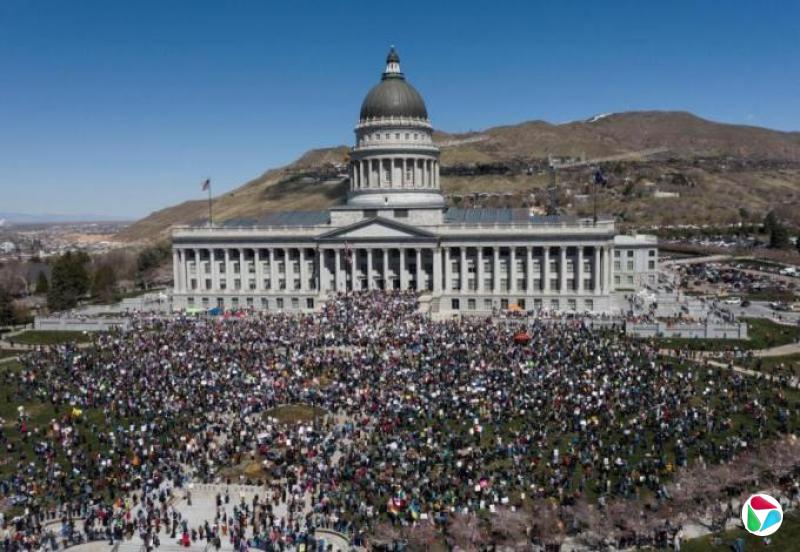 全美各地包括华盛顿特区举行反特朗普示威