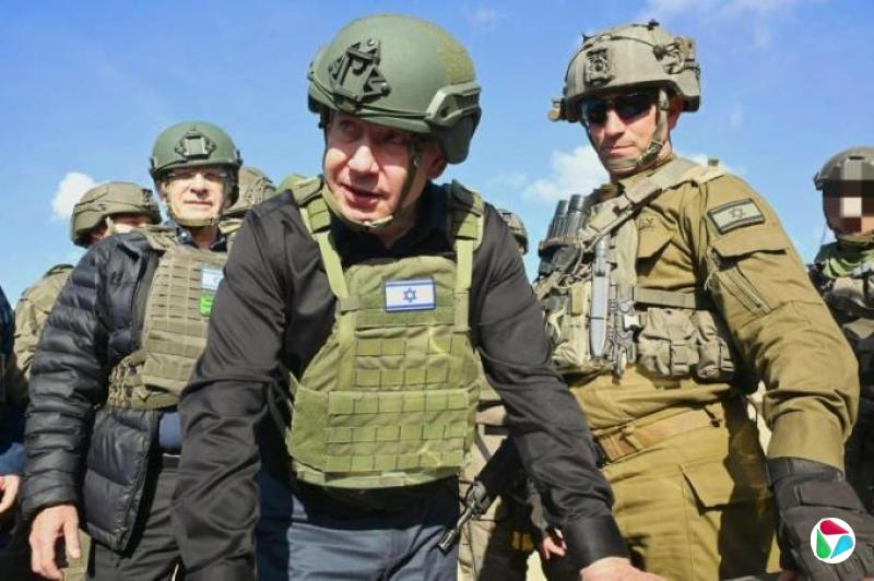 内坦亚胡访加沙北部 誓实现所有战争目标