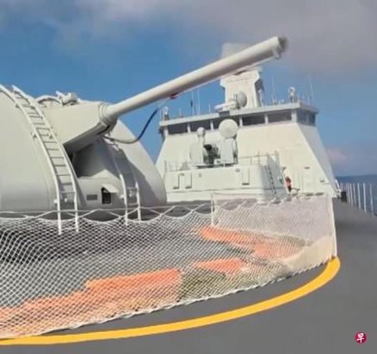 解放军054B型护卫舰钦州舰在南中国海实战化训练