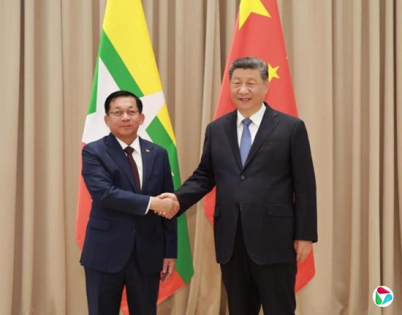 习近平晤敏昂莱 缅甸军事政变以来双方首次会面