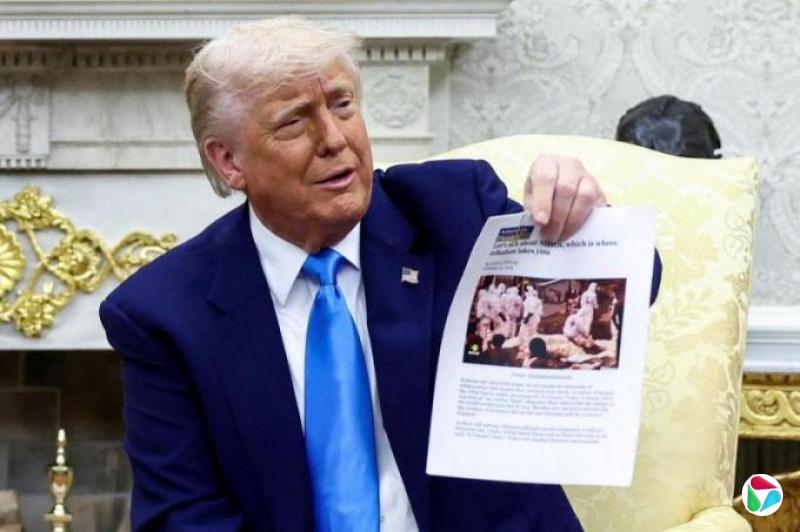 特朗普“南非白人遭屠杀”图片取自刚果视频