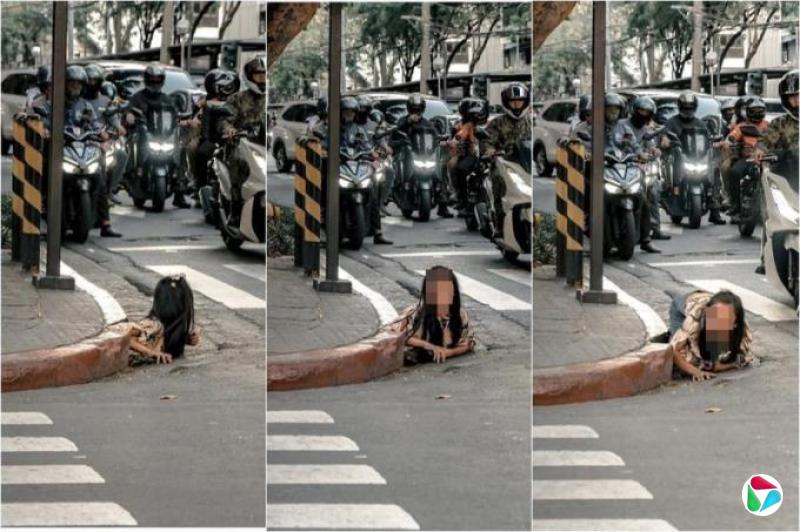 女子从马尼拉闹市排水道爬出 “惊悚画面”引发热议