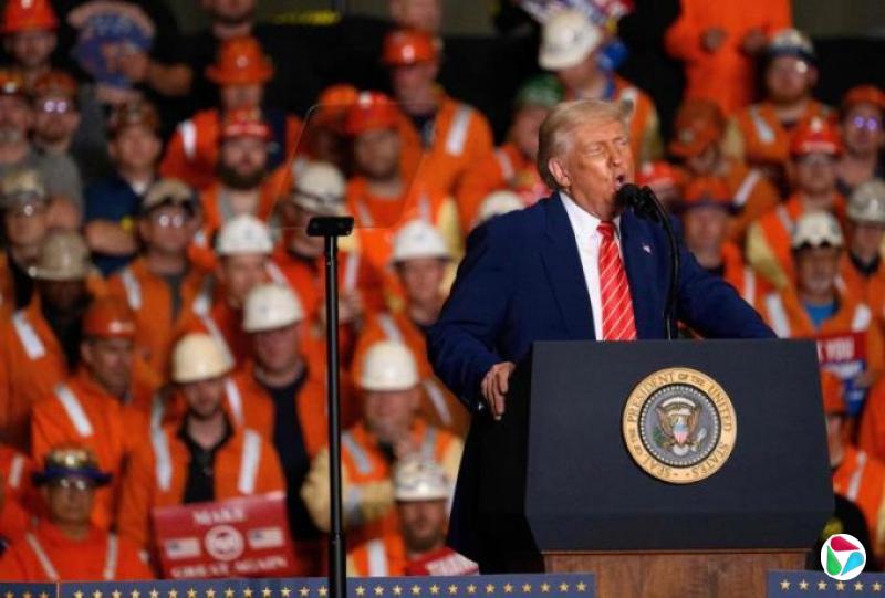 特朗普宣布6月4日将钢铁铝进口关税提高至50%