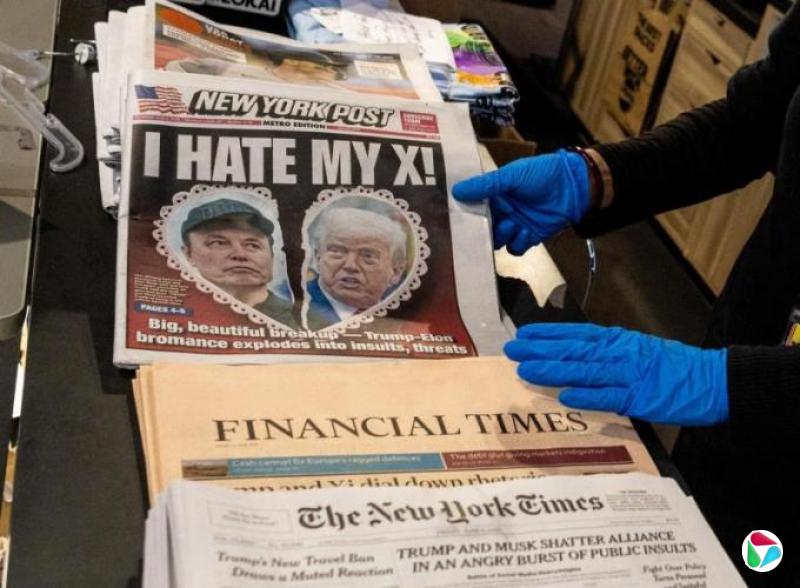 特朗普马斯克闹翻 共和党人纷表态挺总统