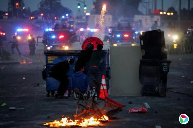 洛杉矶骚乱持续 特朗普下令派国家警卫队镇压