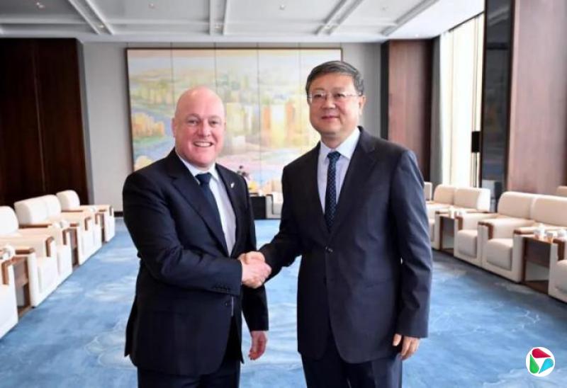 会新西兰总理 陈吉宁欢迎更多新西兰企业赴沪投资