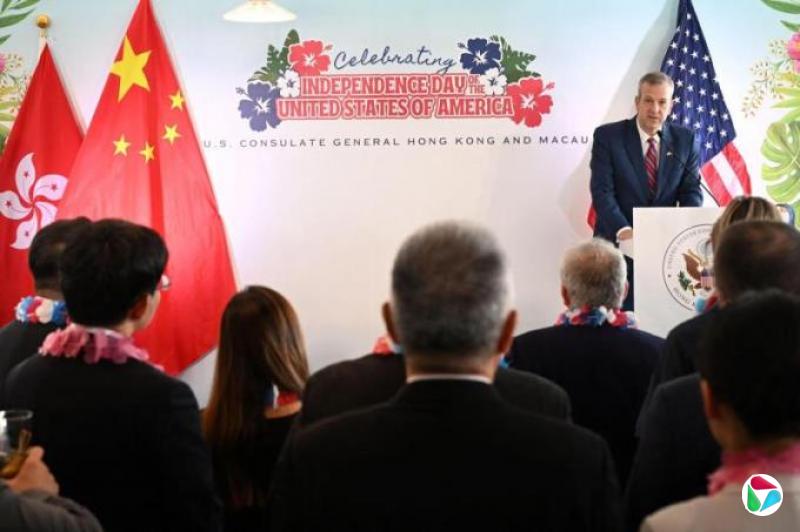 美驻港澳总领事批港府用国安法囚禁黎智英等民主倡导者