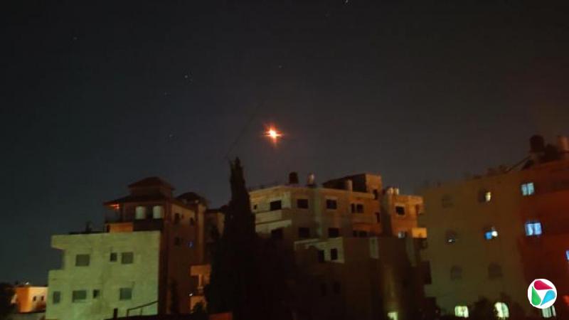 导弹划过耶路撒冷上空