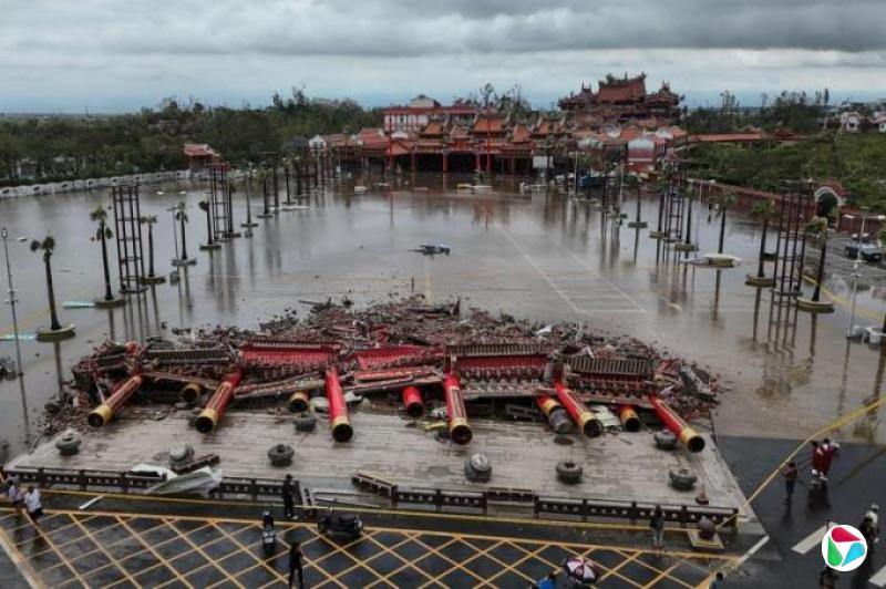 台风“丹娜丝”嘉义登陆重创台南 酿2死502人伤