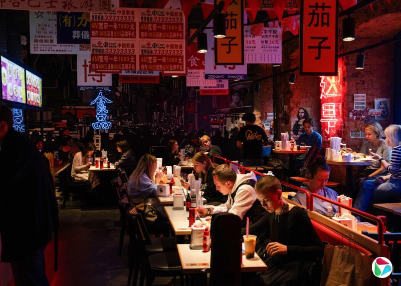 莫斯科的连锁餐厅Chiho。中餐馆如雨后春笋般出现在俄罗斯的各个城市。