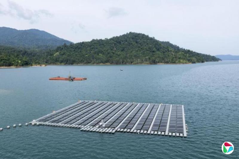 马国登州启动混合水力浮动太阳能项目
