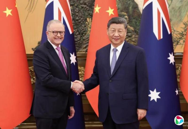 习近平会见阿尔巴尼斯 吁中澳共同应对风险挑战