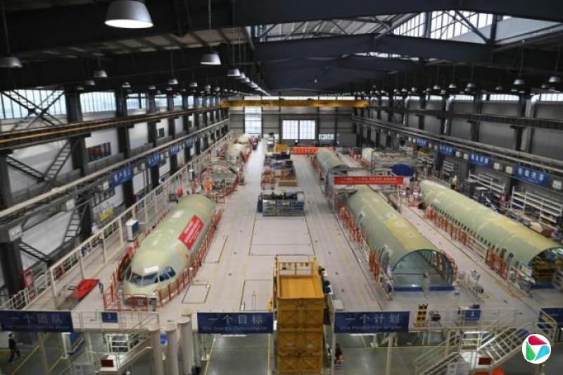 空客A321机身首次在中国装配