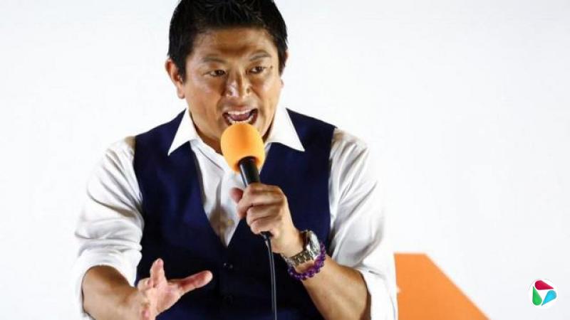 日本参政党党首神谷宗币在东京芝公园发表竞选演说(19/7/2025)