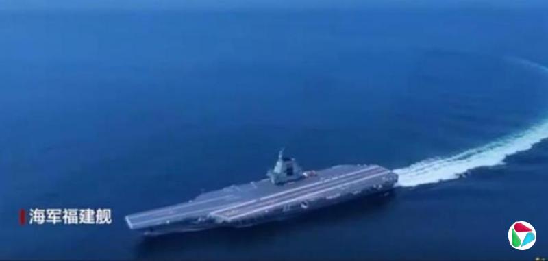 中国官媒公开福建舰弹射试射画面 称入列进入最后攻坚阶段