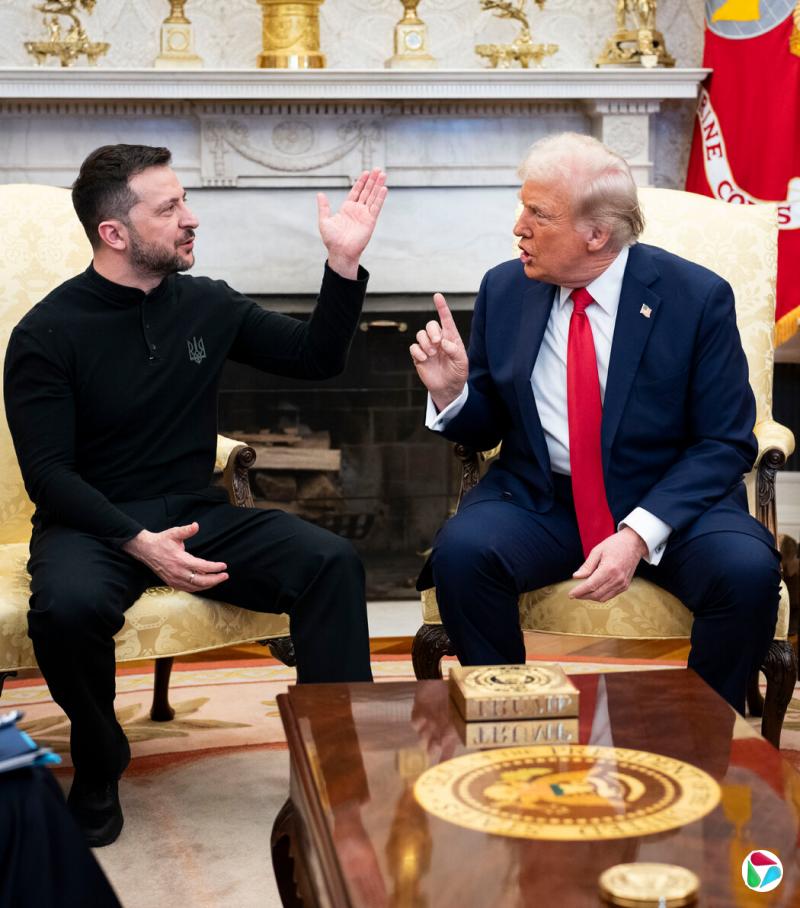 今年2月,特朗普在白宫斥责乌克兰总统泽连斯基,但此后他对俄罗斯也越来越恼火。