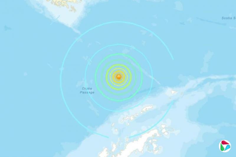南美洲德雷克海峡发生7.5级地震